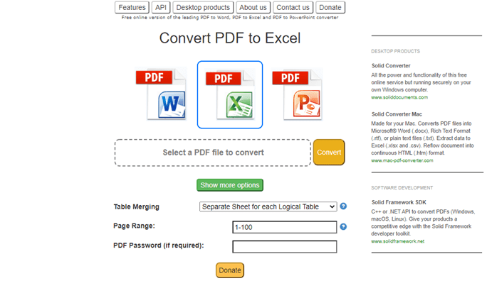 pdf to excel converter for mac free